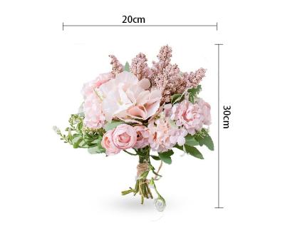 China Silk Wedding Bridal Bouquet Handmade Flower Vintage Fashion Artificial Flower for sale