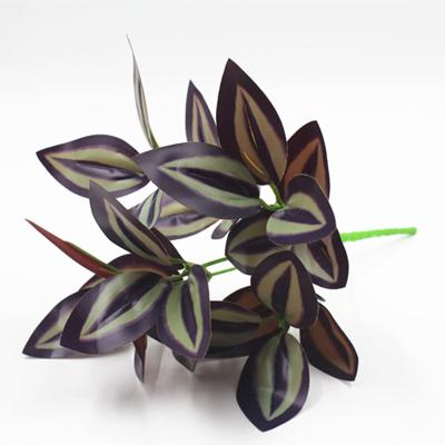 China Artificial Tradescantia Zebrina For Green Wall System Decoration H30*W15cm for sale