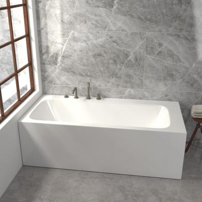 China 2022 Freestanding Artificial Stone Soaking Elegant Bathtub Modern Freestanding Bathtub for sale