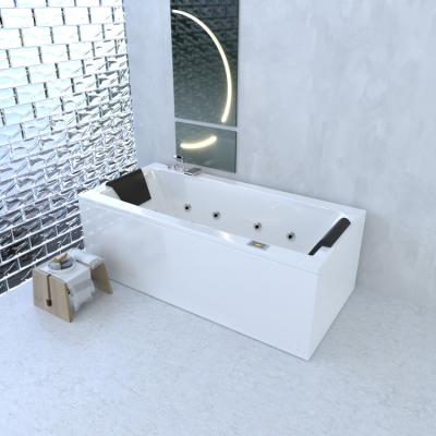 China 2022 Freestanding White Modern Acrylic Freestanding Tub Soaking Bathtub Elegant Bathtubs for sale