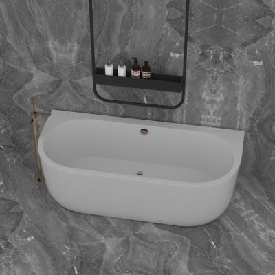 China Custom Color Skirted Three Side Three Side Bathroom Bathtub Acrylic Soaking Tubs for sale