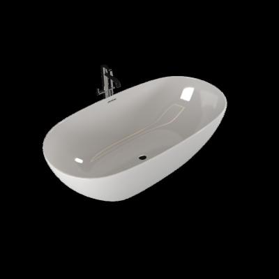 China Design Artificial Stone Freestanding Bathtub 3D Model Freestanding Soaking Tubs For Hotel for sale