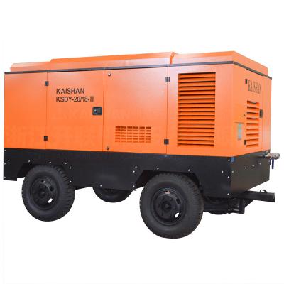 China Construction worksÂ   Diesel Air Compressor KSDY-13.6/8 Power Shift Screw Machine for sale