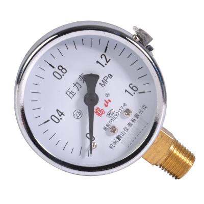 China Construction worksÂ   Kaishan 0~2.5MPa Screw Air Compressor Accessories Movable Pressure Gauge for sale