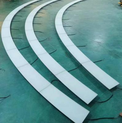 China LANDSCAPE Road 7W Aluminum Outdoor Waterproof Floor Curved LED Lights Tile Light for sale