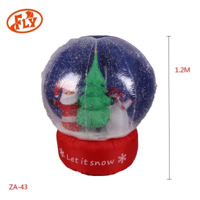 China Polyester Fabrics 1.2m Large Inflatable Flip Snow Ball for sale