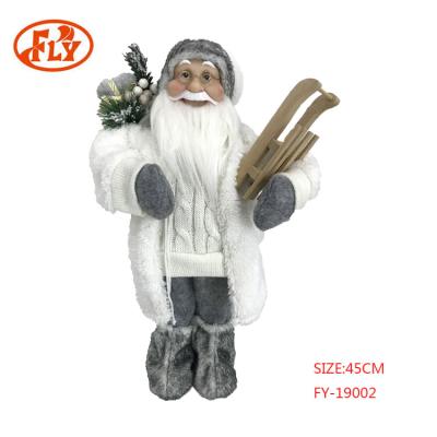 China Christamas Home Decoration Newcomer Christmas Decor Novelty Personalized Christmas Gift With White Suit for sale