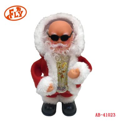 China Cool Music Santa Claus Plastic Singing and Santa Claus Electronic Moving Christamas Home Decoration for sale