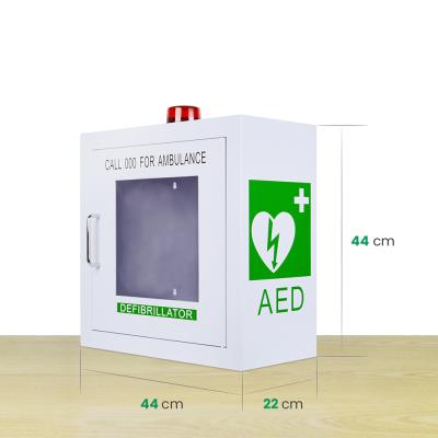 China Logo Printing Wall Mounted Custom AED Defibrillator Cabinet AEDC-0001 for sale