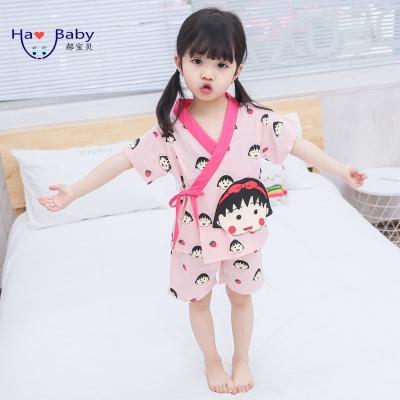 China Anti-Bacterial Hao Baby New Summer Bedroom Cotton Linen Pajamas Children Furniture Set for sale