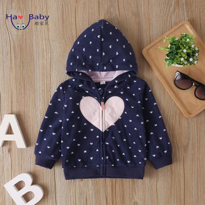 China Hao Baby Girls Coats Casual Coats Anti-wrinkle Long Sleeve Girls Hoodie Coat for sale