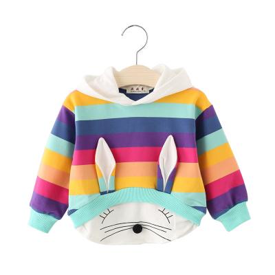 China Viable color of Hao Baby Children Wear Wholesale Autumn Solid Color Rabbit Ear blocking new sweater kids sweater for sale