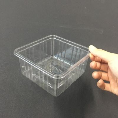 China Disposable Mushroom Tray Disposable Plastic Tray Fruit Refrigeration Supermarket Plastic Tray PSW-12127 for sale