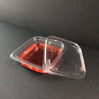 China Disposable Food Storage Boxes Seal Fresh Fruit Plastic Container With Lid for sale