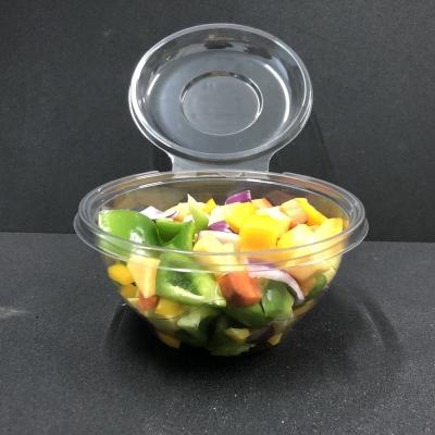 China Wholesale 24oz Disposable Plastic Salad Fruit Container Take Away Box for sale