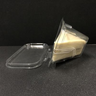 China Factory Wholesale Disposable Take Away Clear Sandwich Box Food Grade Disposable Plastic Container for sale