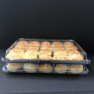 China Hot Selling Wholesale Disposable PET/CPET Food Packaging Disposable Plastic Container For Bread Oven Safe for sale