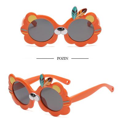 China Fashion Sunglasses 2022 High End Feather Soft Material Chief Headdress Native Original South Africa Kids Gift Tropical Sunglasses TPEE Tribe for sale