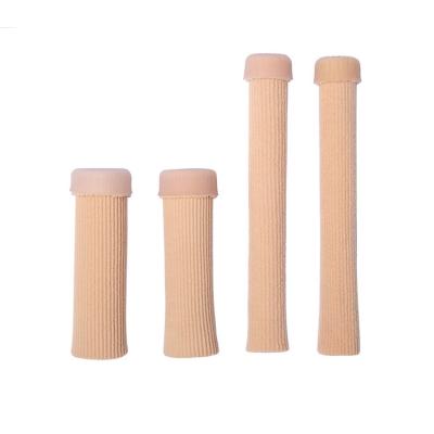 China Toe Multi-Size Gel Protective Foot Toe Cuttable Tubular Soft Gel Long Toe Sleeves for sale