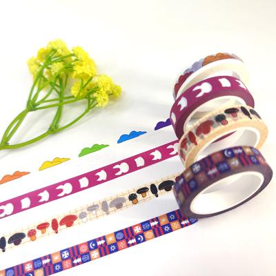 China Wholesale custom printed waterproof hot sale cartoon washi tape set for sale