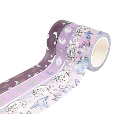 China Custom Wholesale Waterproof Kawaii Decorative Design Foil Washi Tape Maker for sale