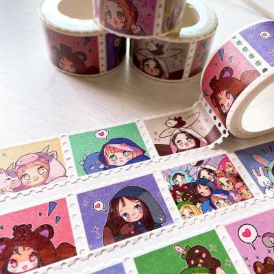 China Custom colorful cute maker waterproof hot sale stamp washi tape for scrapbooking for sale