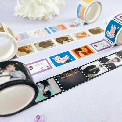 China Custom Japanese waterproof personalizado stamp washi printed tape for sale for sale