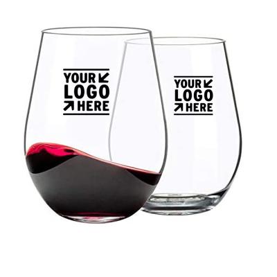 China 100% Shatterproof Logo Imprinted Products Stemless Plastic Wein-Gläser zu verkaufen