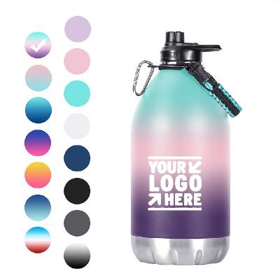 China 128OZ Thermoflask isolierte Wasser-Flasche mit Griff kundengebundenem Marken-Druck-Logo zu verkaufen