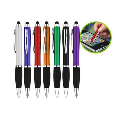 China Satin Handy Stylus Plastic Gourd Custom Logo Touch Screen Ballpoint Pen for sale