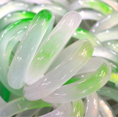 China Wholesale FASHIONABLE Natural Gemstone Green Jade Quartz Women Stone Bangle Charm Bracelets For Mother's Day Gift for sale