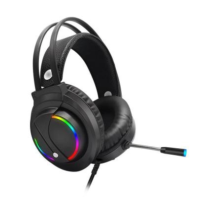 China Earphone Wired Headphones 3.5 Mm Gaming Headset Head-mounted Earphone 7.1 Sound Surround RGB Light For Computer Gamer PS4 With Microphone for sale