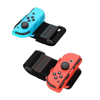 China ABS + PU Leather Joy-Con Wrist Band Straps For Nintendo Switch - Just Dance Hot 2 Pack Dance Wrist Band Hook Adjustable Buckle Elastic Strap NS for sale