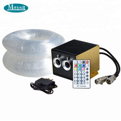 China Bedroom 24W DMX 512 RGBW LED Twinkling Fiber Optic Lighting Kit For 60 sqm for sale