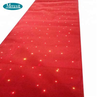 China Multi-color changing red aluminum audio control fiber optic mat to match decor for sale