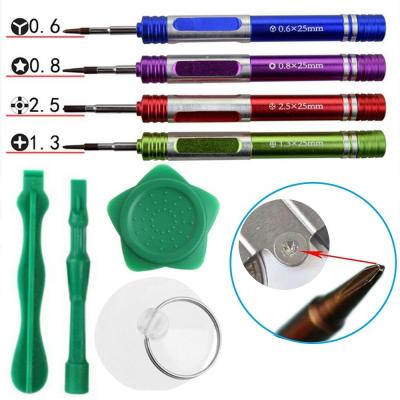 China 8 in 1 Opening Tools Kit Metal Screwdriver Repair Tools Set For iPhone OEM Accepted for sale