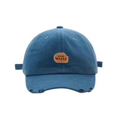 China JOINT Ladies Spring And Summer Face Web Celebrity Small Embroidered Soft Hat Visor Baseball Cap for sale