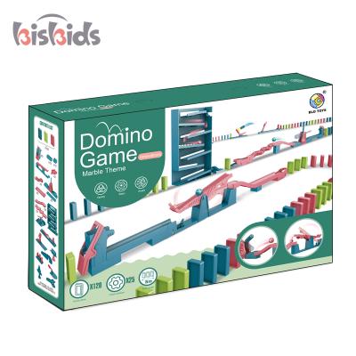 China Building Block Toys Children's Toys Educational Game Plastic Domino Blocks Set 120pcs Domino Toy YE207604 for sale