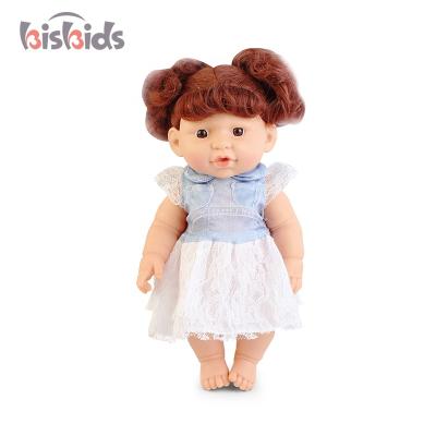 China 14 Inch Newborn Toy Baby Girl Beautiful Vinyl Glows Soft Realistic Doll Set - Doll For Sale for sale