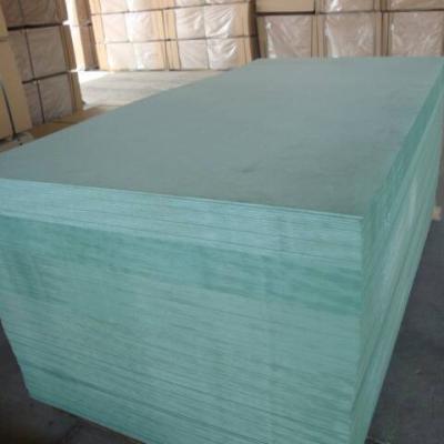 China Moisture Proof Waterproof MDF Board / Water Resistant MDF Green Board for sale