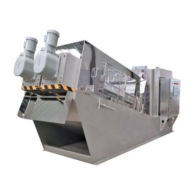 China SS304 SS316L Multi Disc Screw Press Dehydrator 5 bis 480 kg/h zu verkaufen