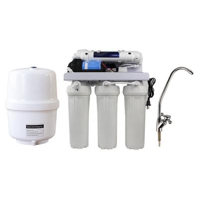 China 100GPD omgekeerde osmose RO waterfiltersysteem 50 gallon / dag Te koop