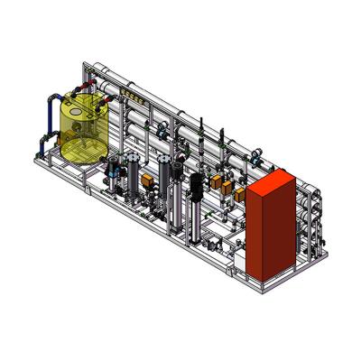 China Sistema de osmose reversa de membrana SWRO 8040 4040 para tratamento industrial de águas e esgotos à venda