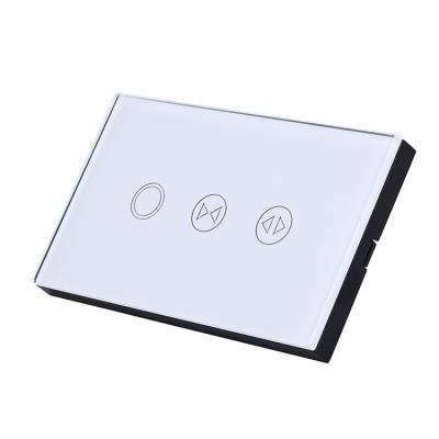 China IOS Android WIFI APP factory life APP supply US standard remote control smart curtain light and curtain switch for sale