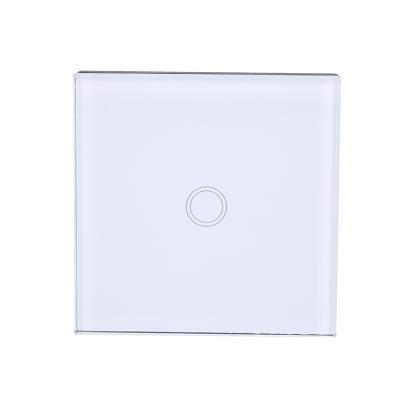 China Crystal AU Voice Control Smart Home Tempered Glass US 1 Strip WIFI UK Wall Light Switch for sale