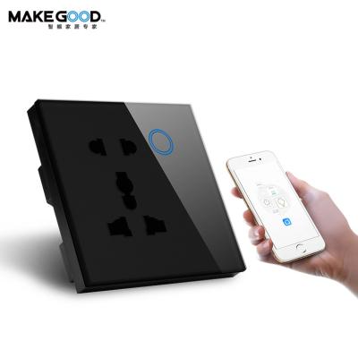 China Home / Multi-Purpose Wifi USB Smart Remote British Wall Life App Phone Tuya Smart Wall Socket With Switch for sale