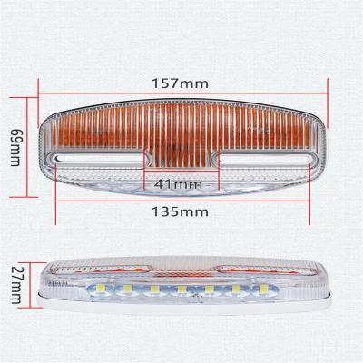 China Waterproof New Trailer Truck Side Marker LED Indicator 12V 24V White Blue Red Amber Car Listing Warning Lights for sale