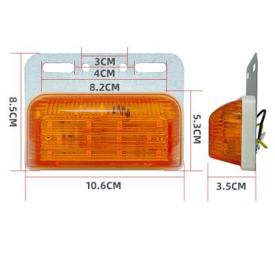 China Waterproof New Listing Side Marker Led Waterproof Truck Signal Car Red White Warning Lights for sale