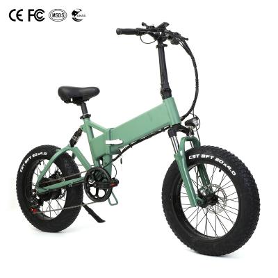 China Aluminum Alloy 500W 48V10.4AH 20Inches 7 Speed ​​Portable High Speed ​​Folding Electric Bicycle Mountain Bike for sale