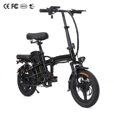 China OEM/ODM 250W 48V Front Fork Folding Electric Bicycle Aluminum Alloy Shock Absorbing Bike for sale